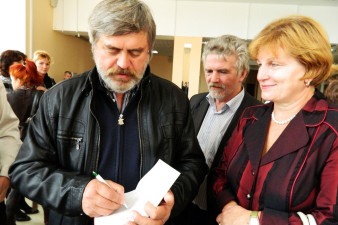 Сергей Алексеев на встрече с читателями в Тотьме